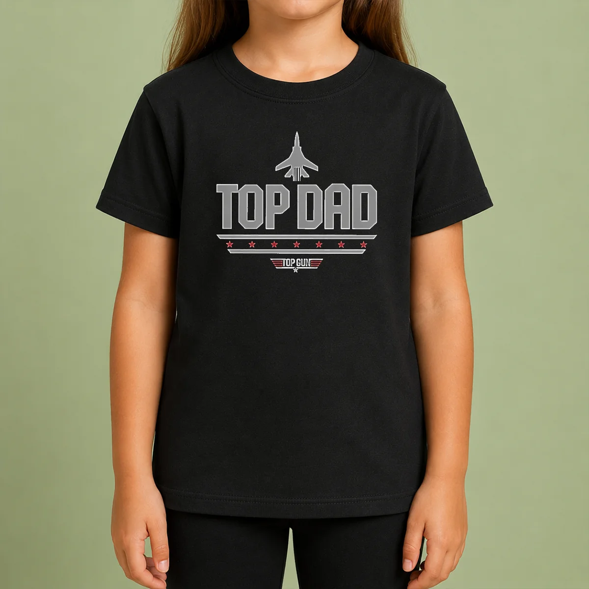 Official Top Dad Top Gun Logo Parody Shirt - Image 9