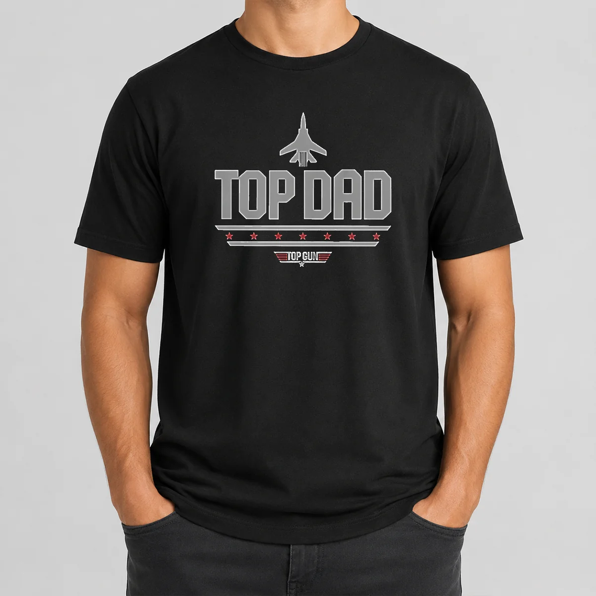 Official Top Dad Top Gun Logo Parody Shirt
