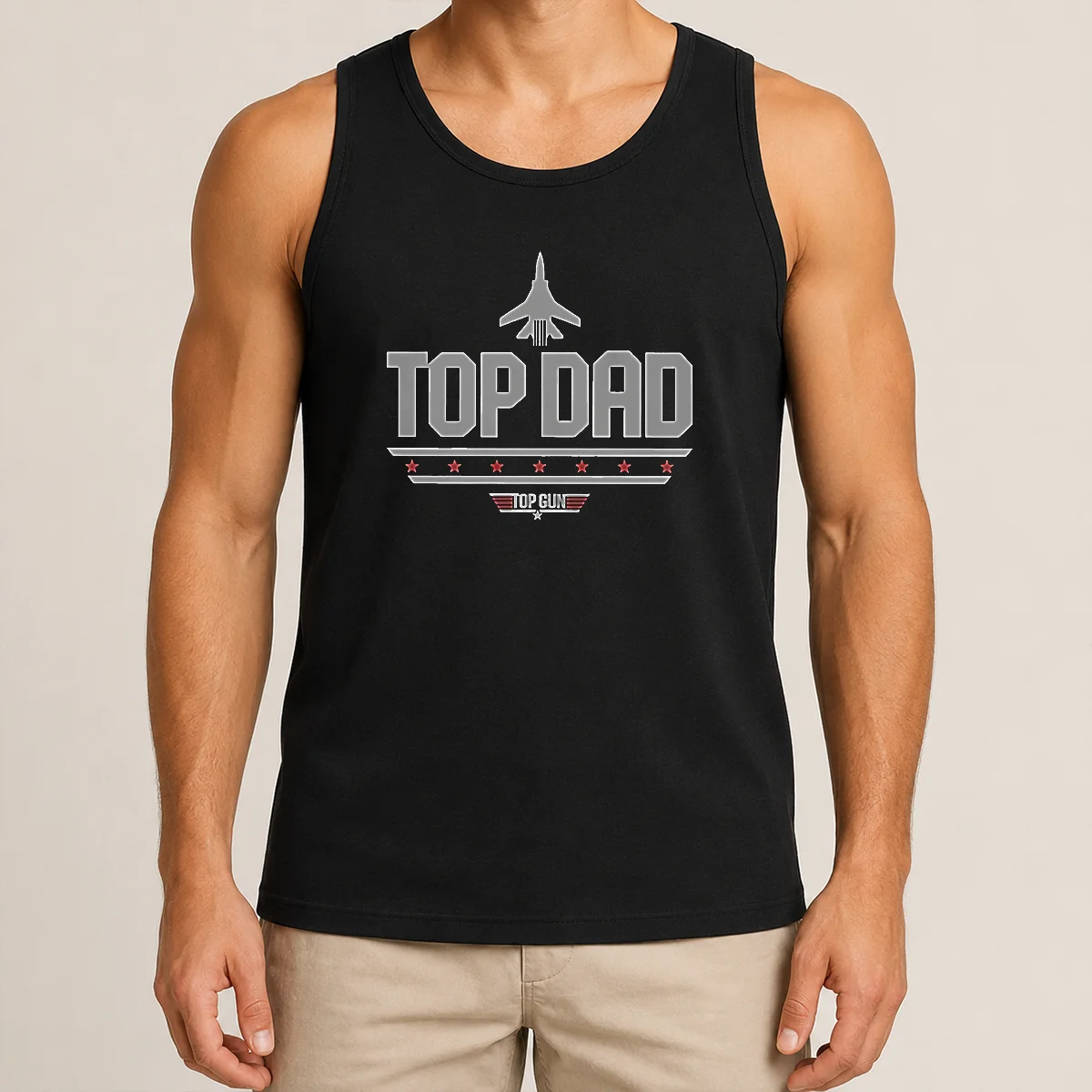 Official Top Dad Top Gun Logo Parody Shirt - Image 3