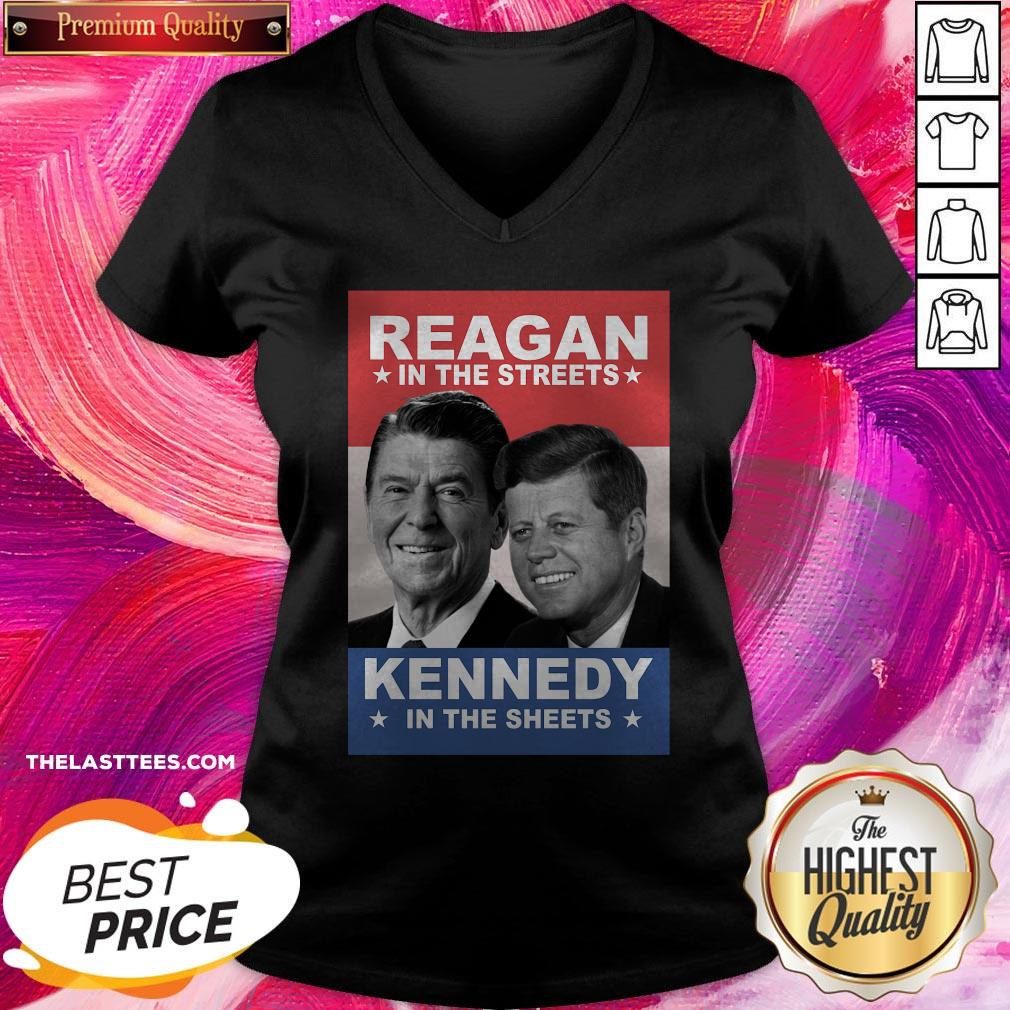 Top Reagan In The Streets And Kennedy In The Sheets Shirt - Image 2