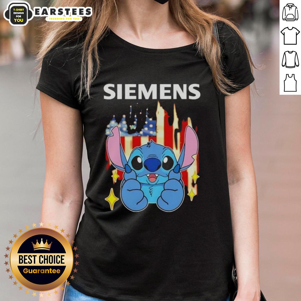 Cute Stitch Like Siemens USA Flag T-Shirt - Image 3