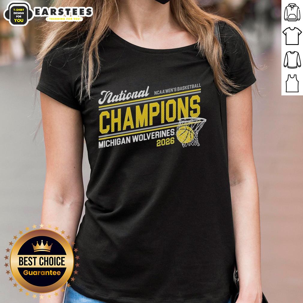 Good Michigan 2026 Basketball National Champions T-Shirt - Image 3