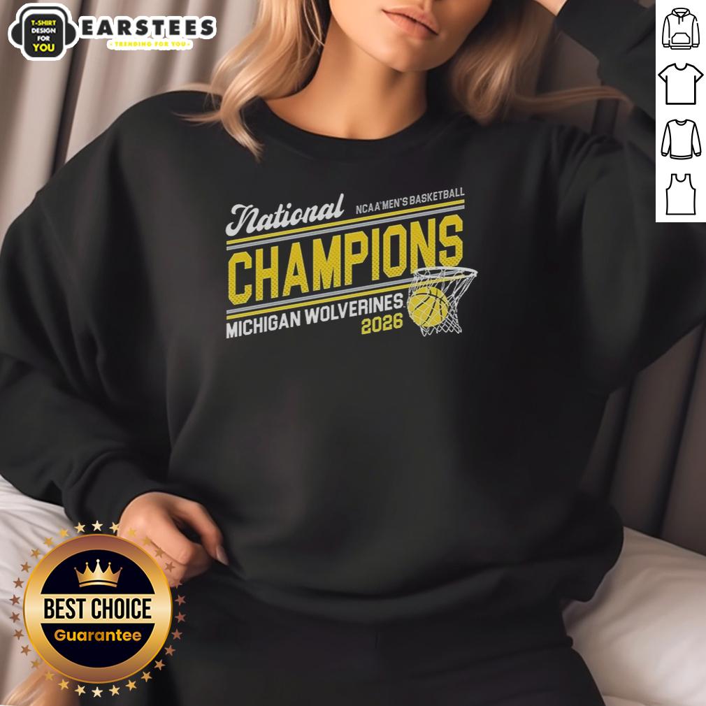 Good Michigan 2026 Basketball National Champions T-Shirt - Image 5