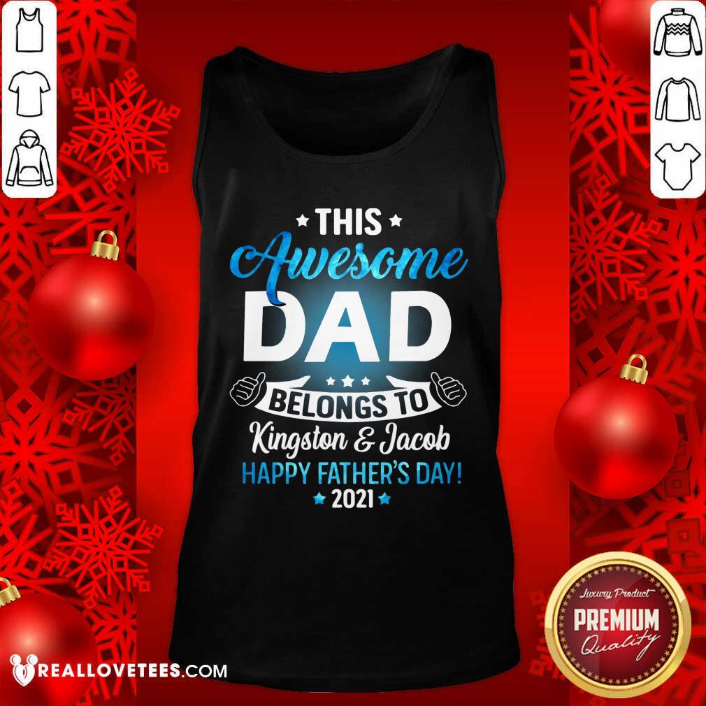 This Awesome Dad Belongs To Happy Fathers Day Shirt - Image 4