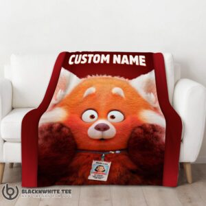 Alternative view of Awesome Cute Disney Pixar Turning Red Blanket Fleece Customized Blanket