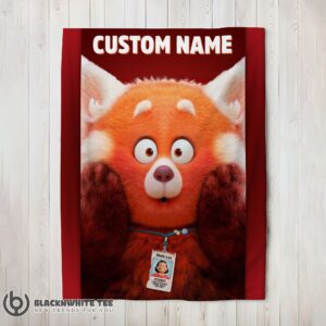 Awesome Cute Disney Pixar Turning Red Blanket Fleece Customized Blanket