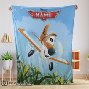 Awesome Cute Disney Planes Movie Dusty Crophopper Blanket Fleece Customized Blanket