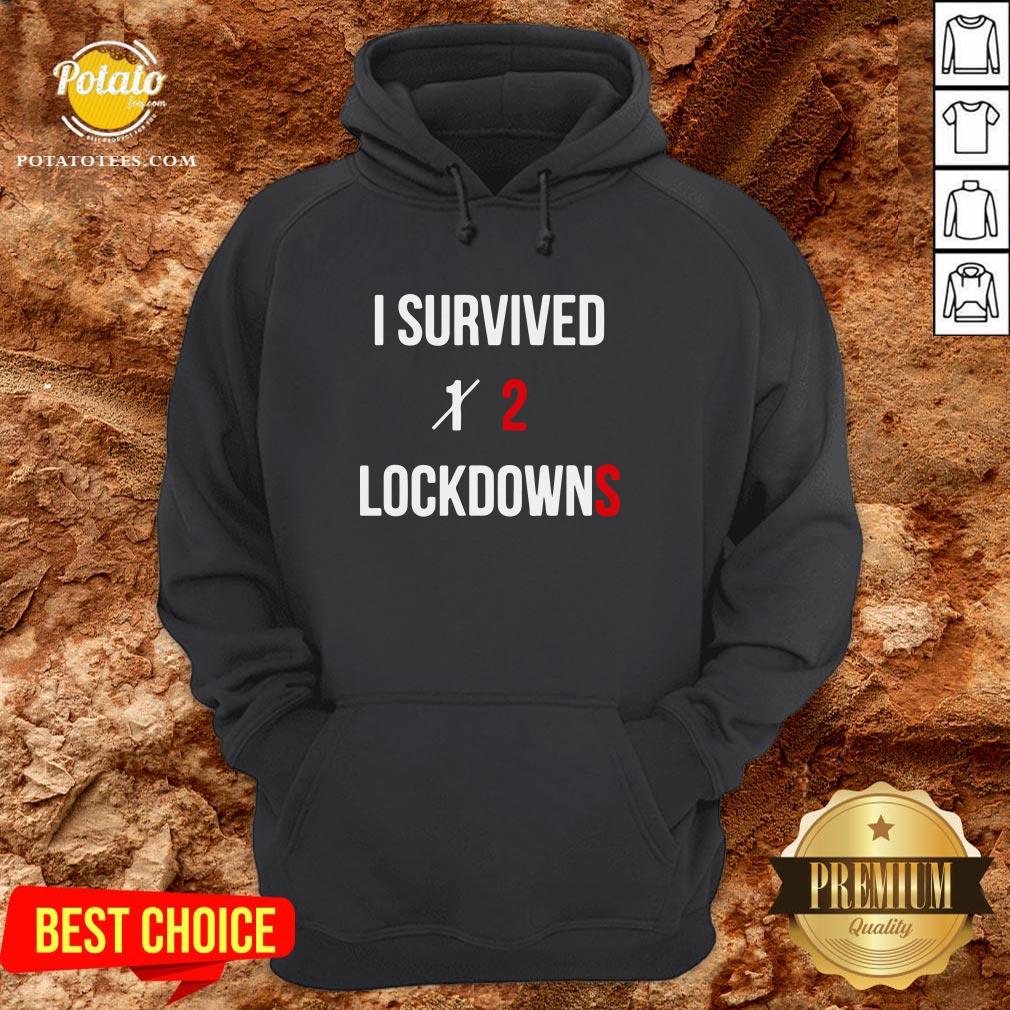Pretty I Survived 2 Lockdowns Shirt - Image 5