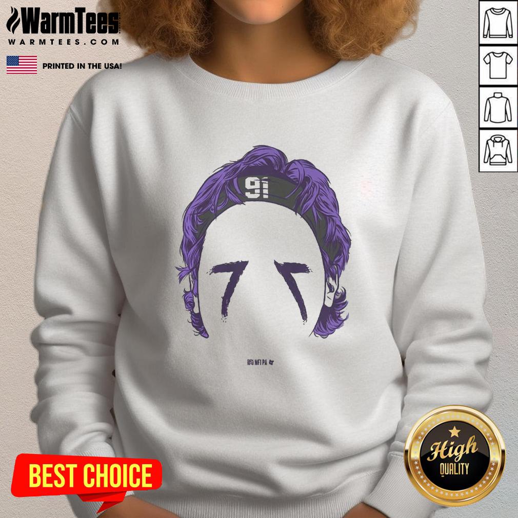Premium Trey Hendrickson Baltimore Blank Face T-Shirt - Image 5
