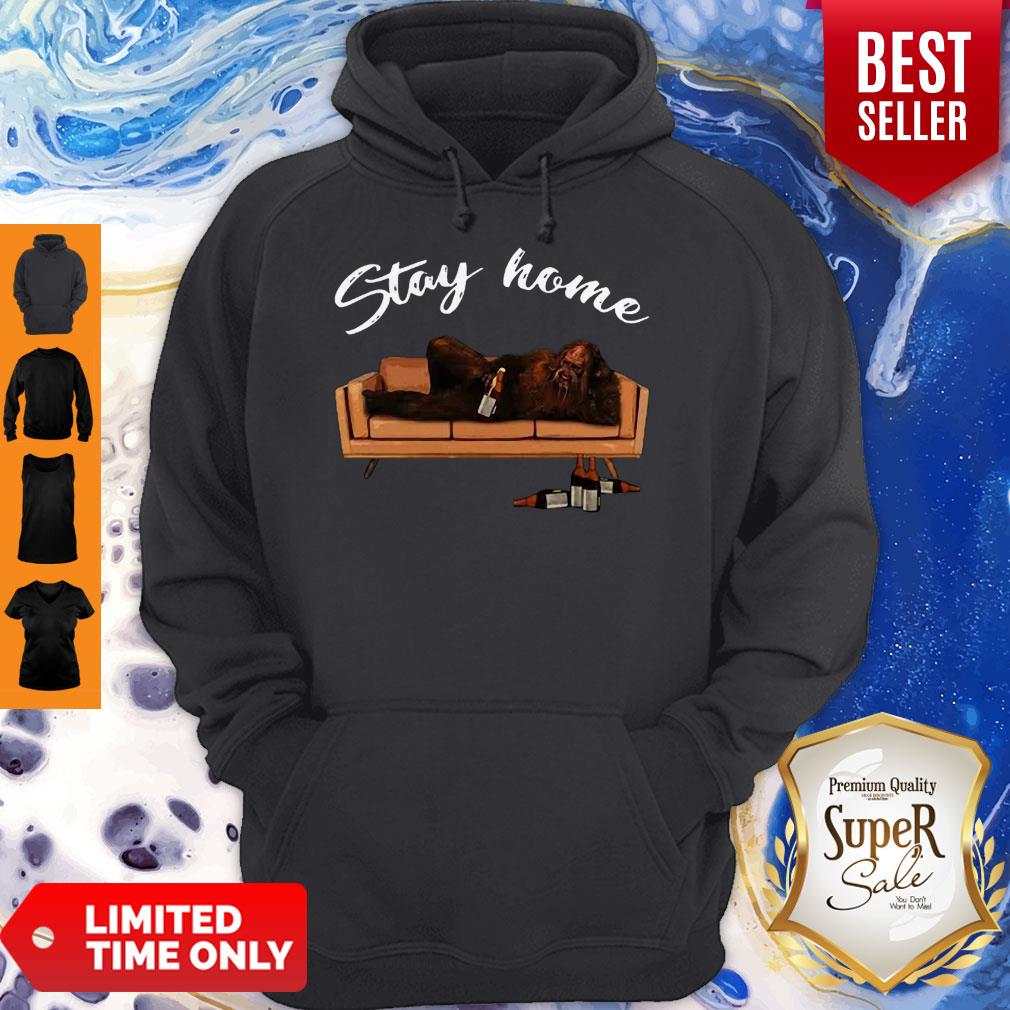 Nice Bigfoot Drink Beer Stay Home Coronavirus Shirt - Image 2