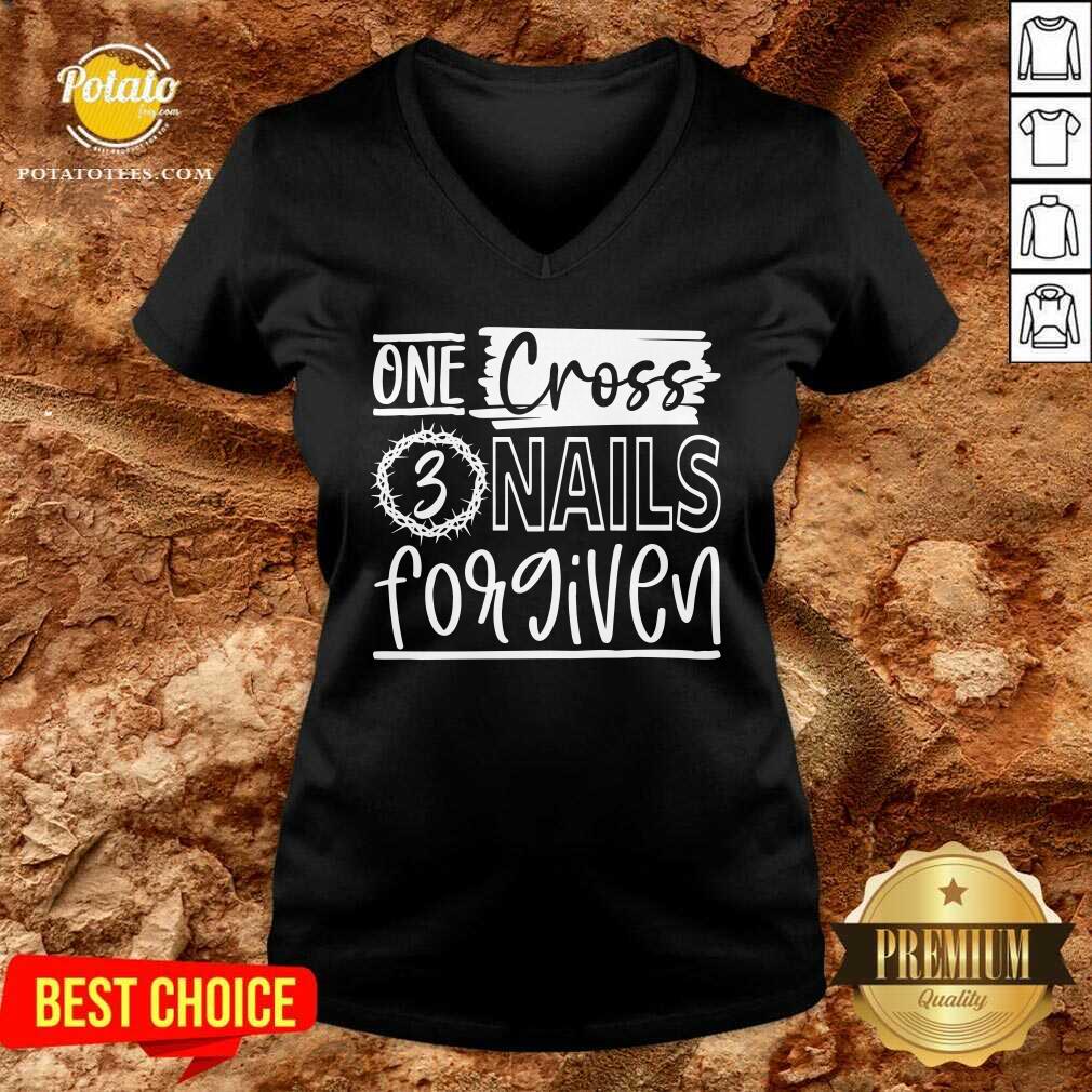 One Cross 3 Nails Forgiven Shirt - Image 2