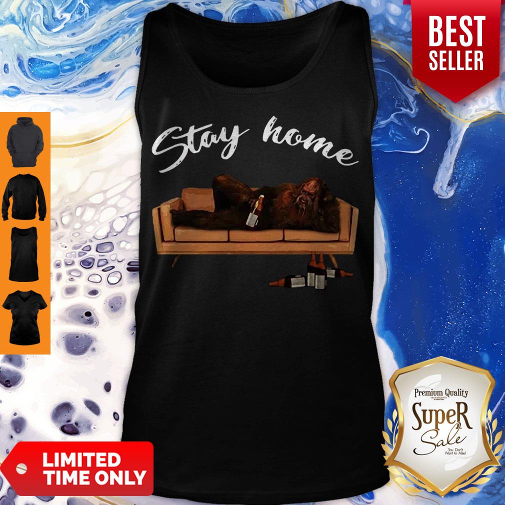 Nice Bigfoot Drink Beer Stay Home Coronavirus Shirt - Image 4