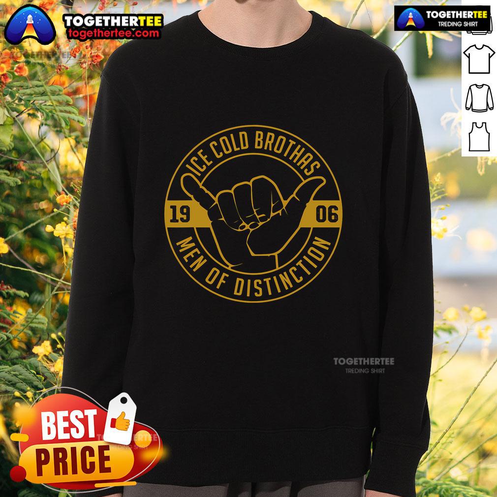 Premium Ice Cold Brothas Men Of Distinction 1906 Alpha African Fraternity T-Shirt - Image 2