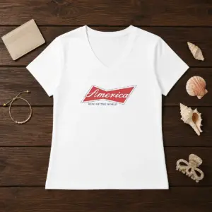 Alternative view of Original America King Of The World Patriotic USA Shirt