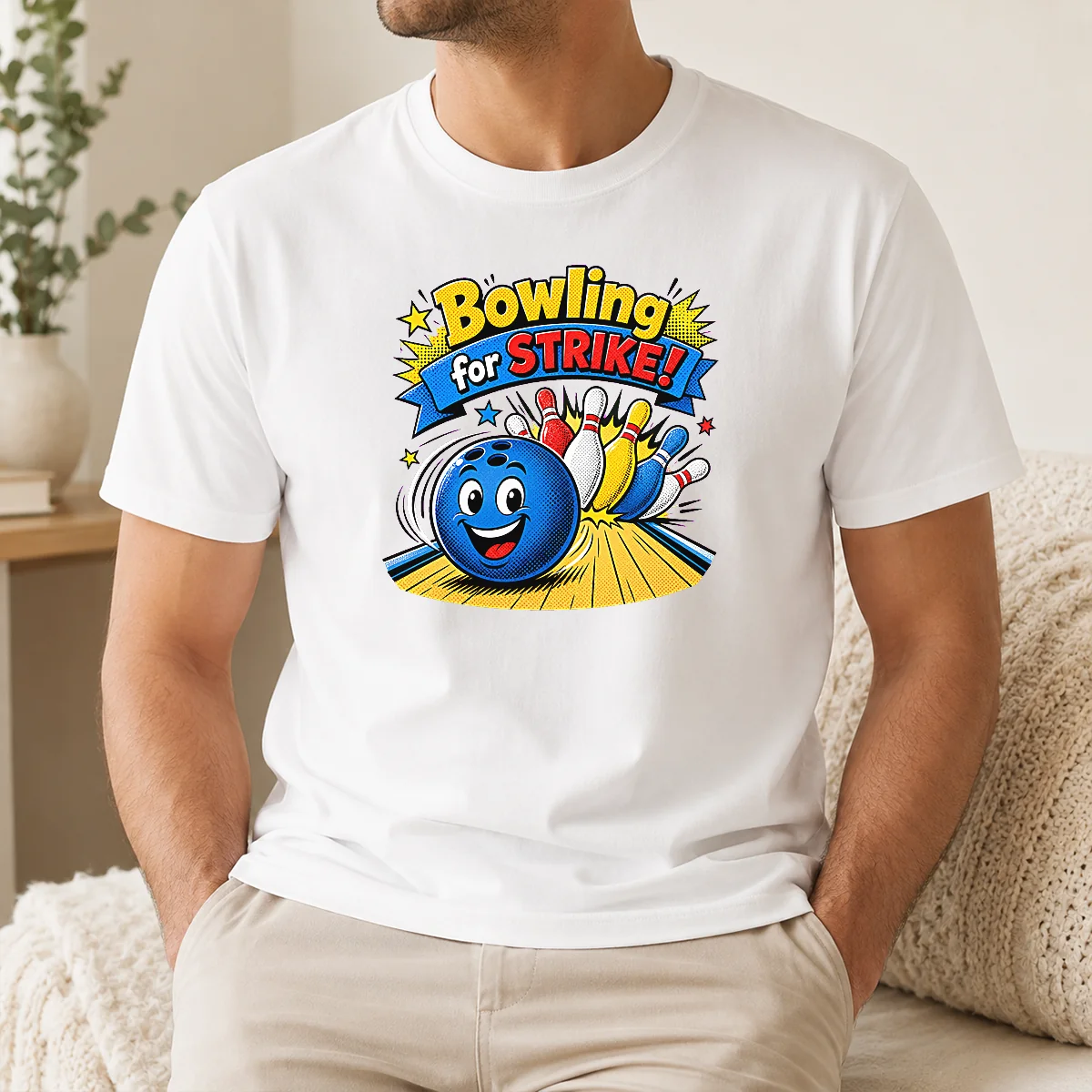 Top Pretty Bowling For Strike Cheerful Pop Art Shirt