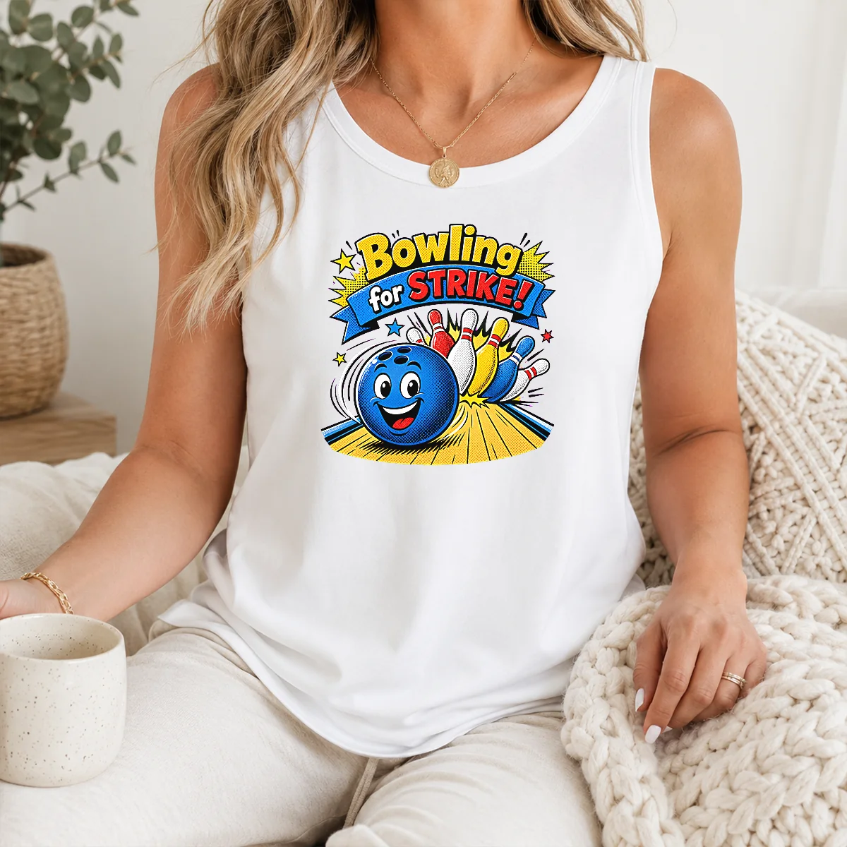 Top Pretty Bowling For Strike Cheerful Pop Art Shirt - Image 3