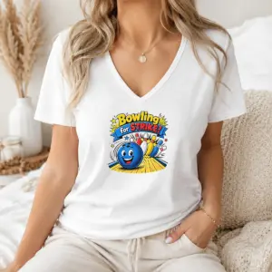 Alternative view of Top Pretty Bowling For Strike Cheerful Pop Art Shirt