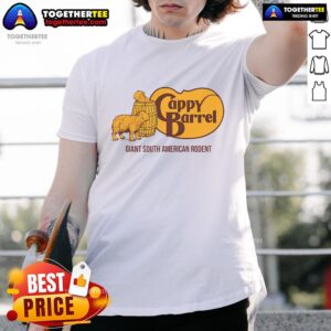 Official Cappy Barrel Capybara Campaign Store Logo T-Shirt