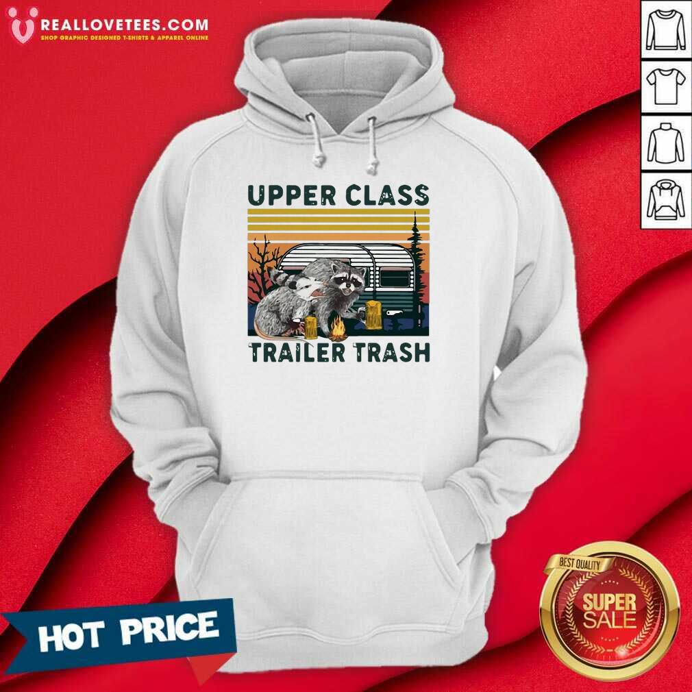 Perfect Raccoons And Opossums Upper Class Trailer Trash Vintage Shirt - Image 2