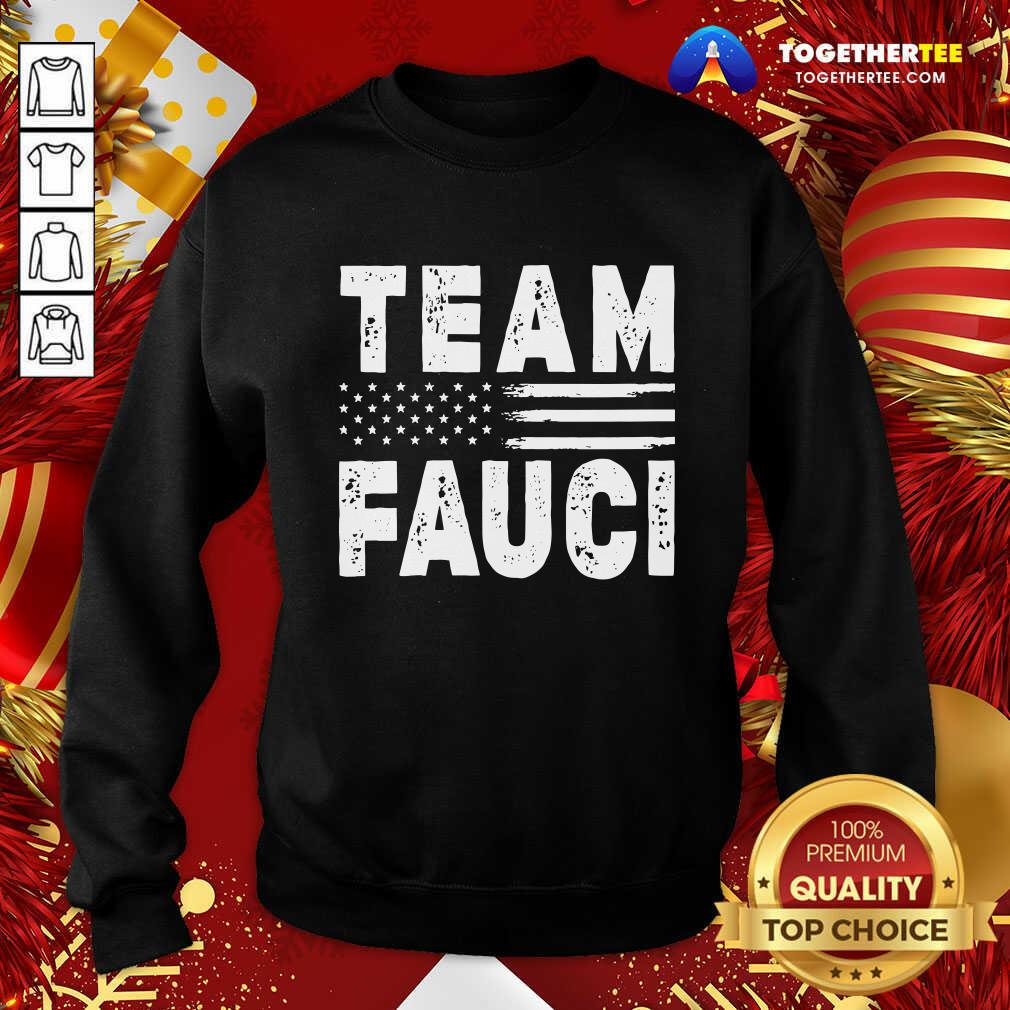 Pretty Team Fauci Face Mask American Flag Shirt - Image 4