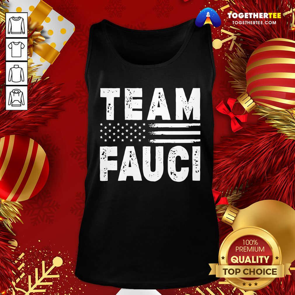 Pretty Team Fauci Face Mask American Flag Shirt - Image 3