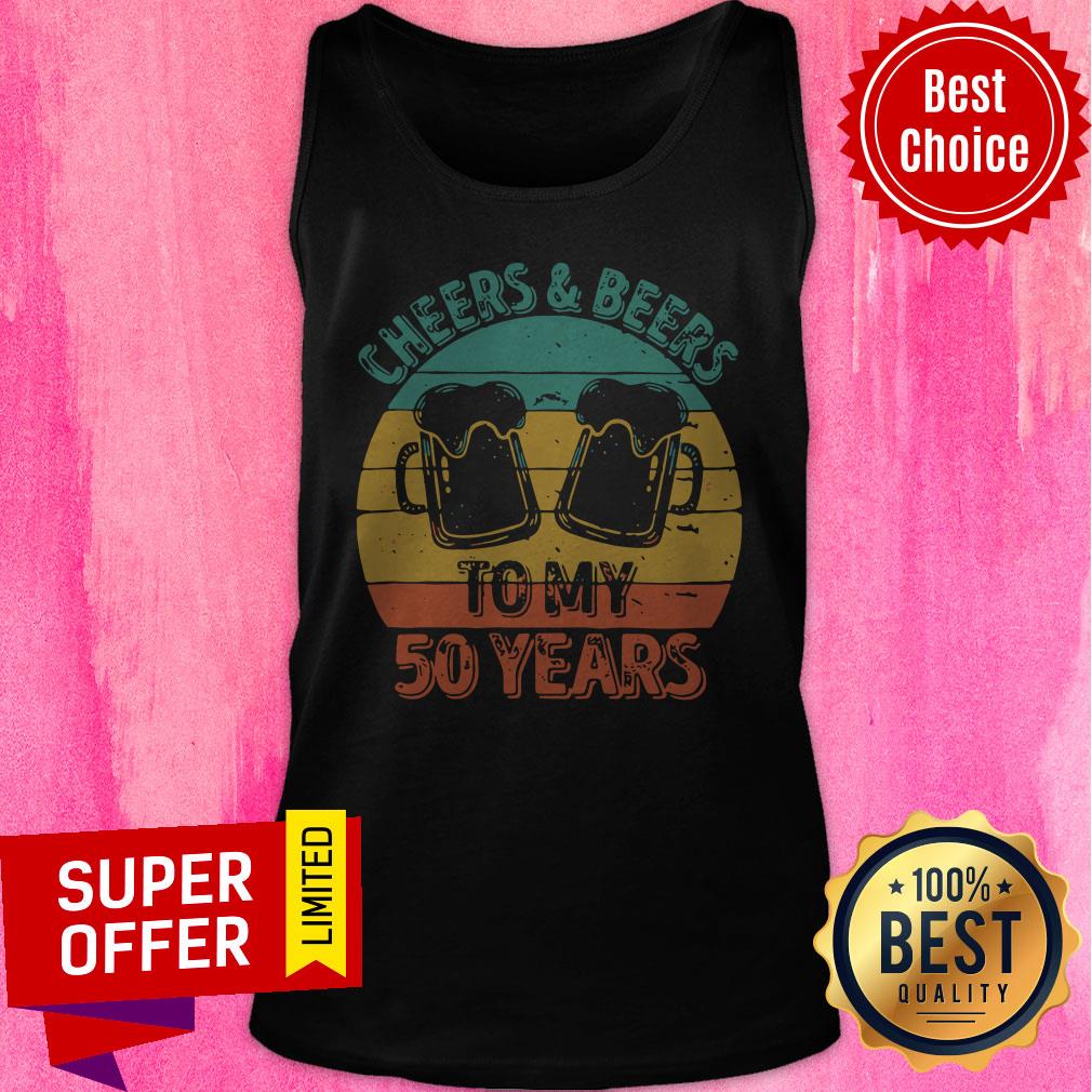 Official Cheers And Beers To My 50 Years Shirt - Image 5