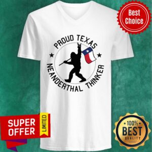 Alternative view of Preium Proud Texas Texas Neanderthals Thinker Shirt