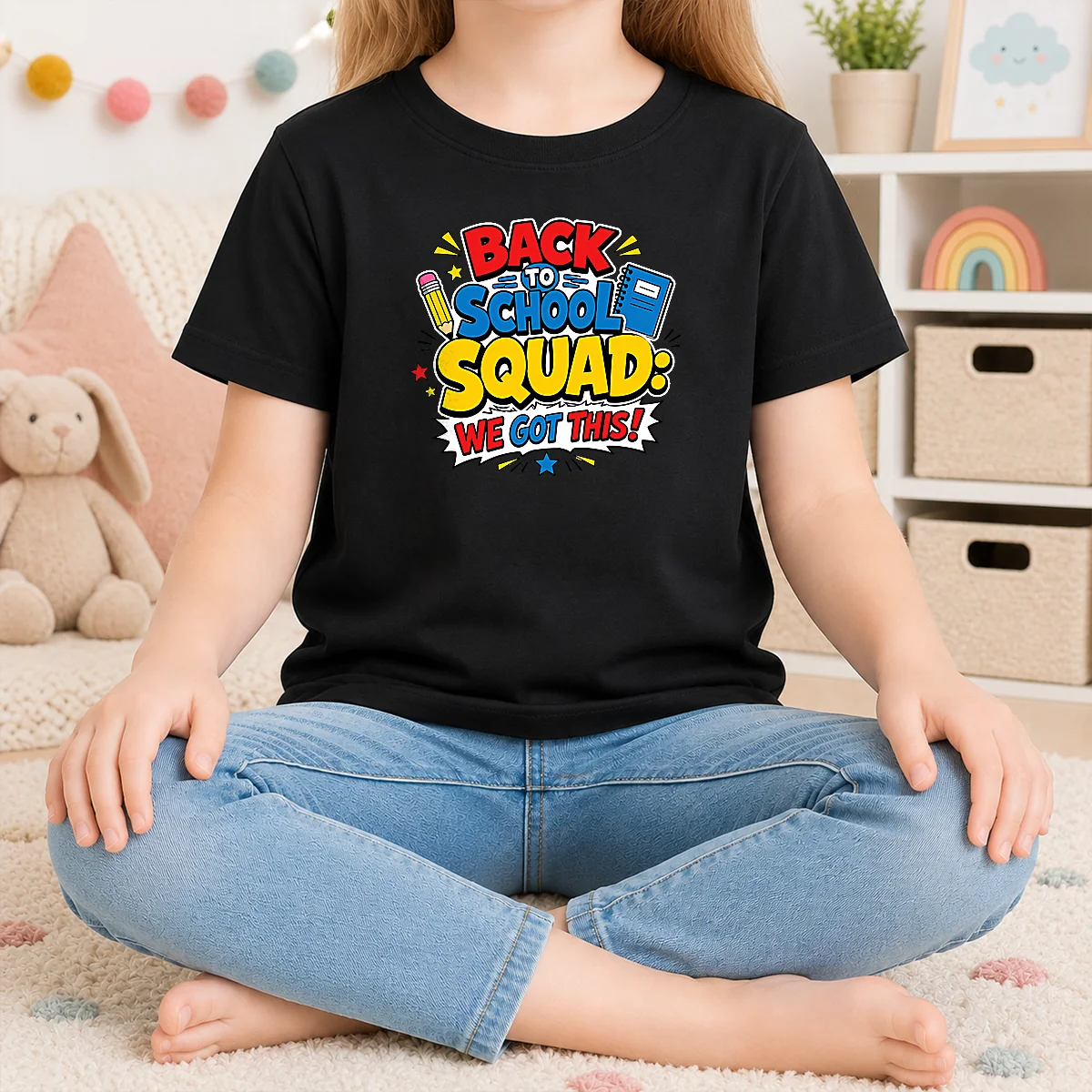 Nice Back To School Squad Cartoon For Students Shirt - Image 3
