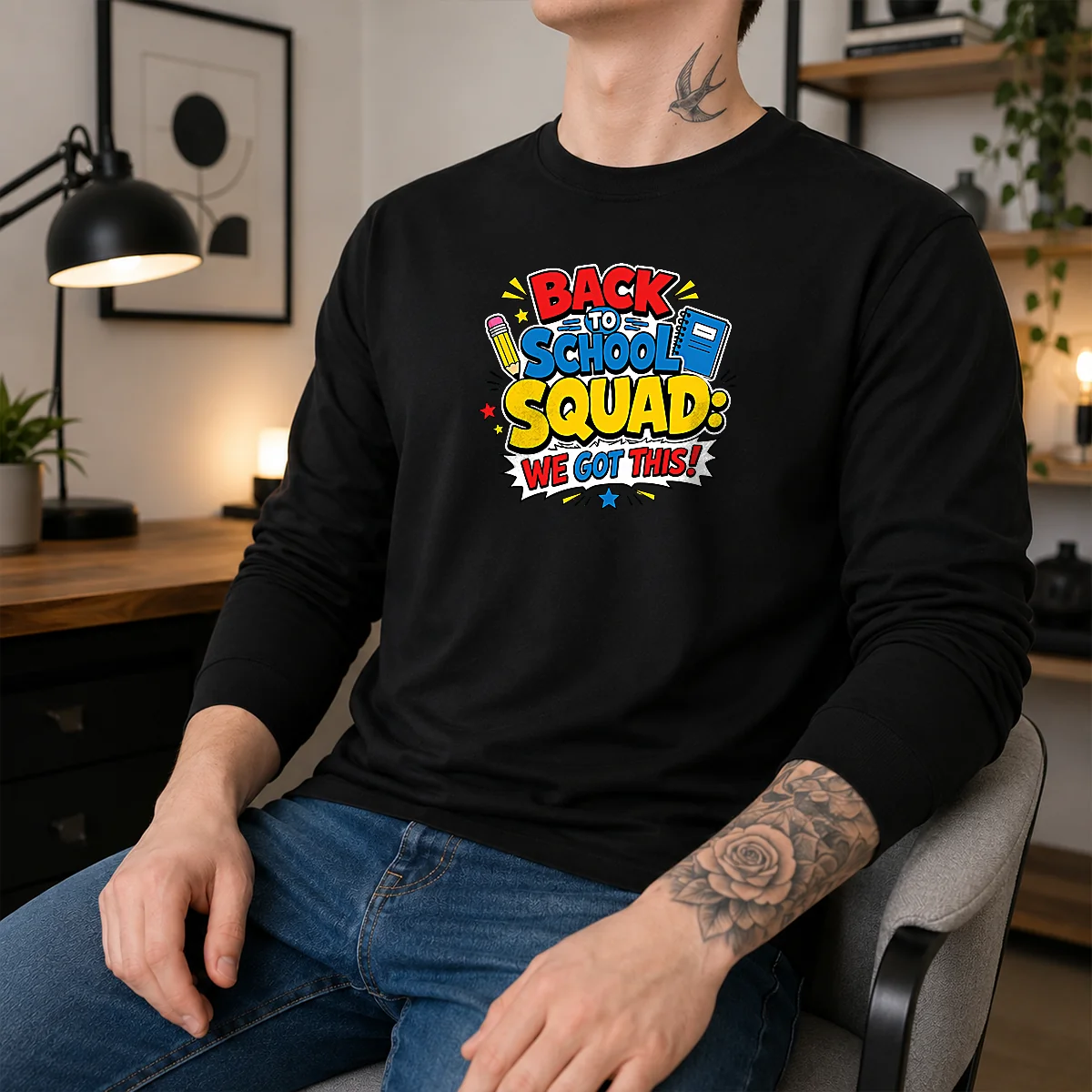 Nice Back To School Squad Cartoon For Students Shirt - Image 5