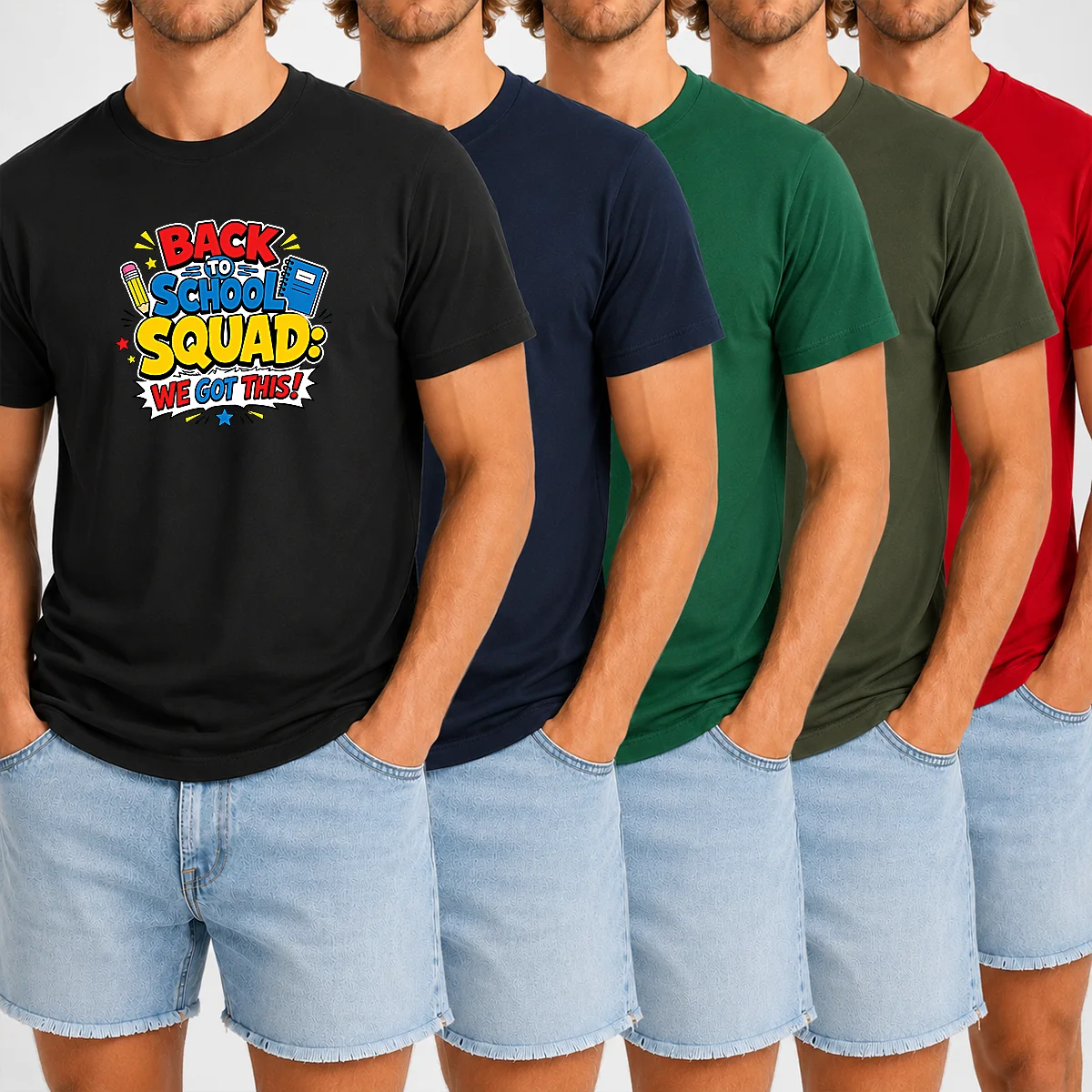Nice Back To School Squad Cartoon For Students Shirt