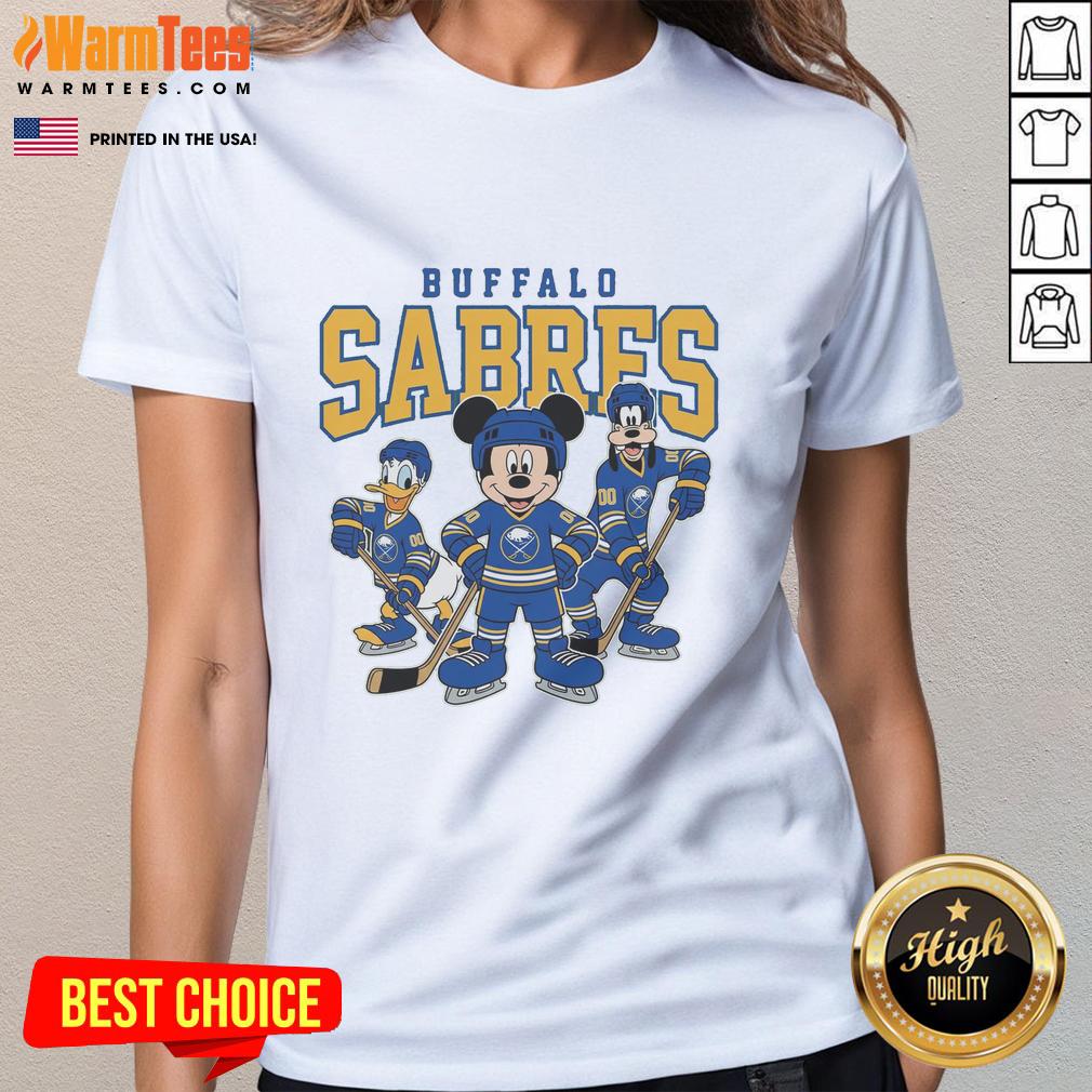 Pretty Buffalo Sabres Disney Team Ice Hockey T-Shirt - Image 3