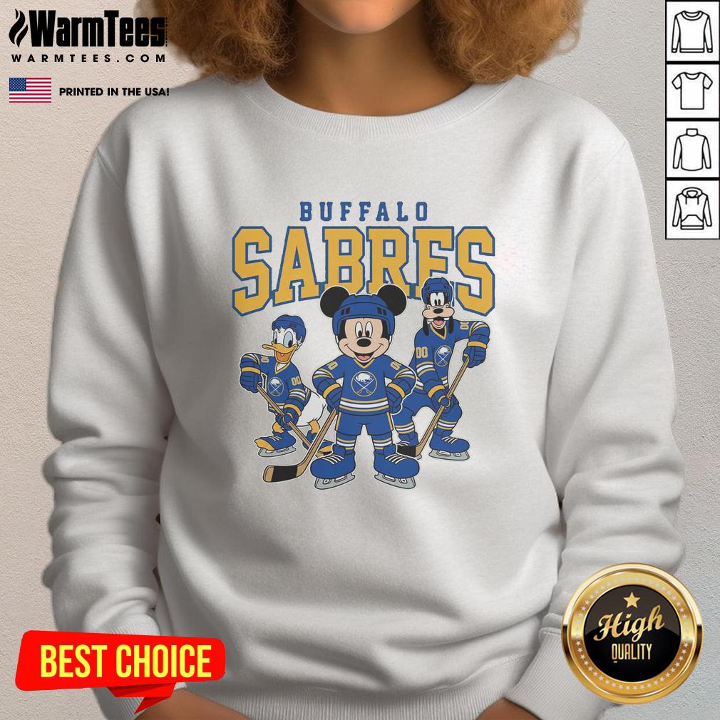 Pretty Buffalo Sabres Disney Team Ice Hockey T-Shirt - Image 5