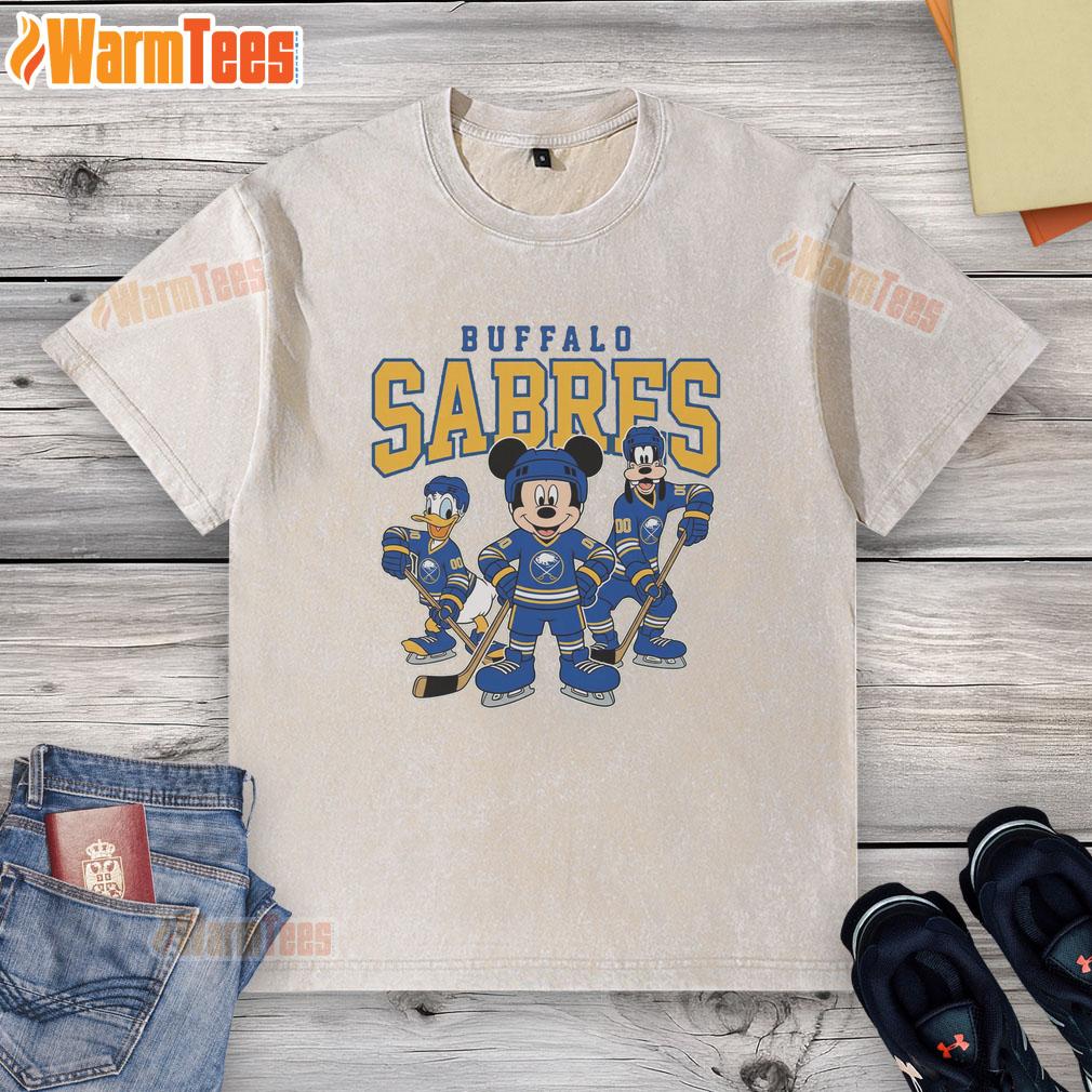 Pretty Buffalo Sabres Disney Team Ice Hockey T-Shirt - Image 6