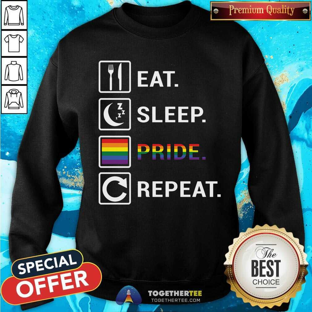 Eat Sleep Pride Repeat Shirt - Image 3