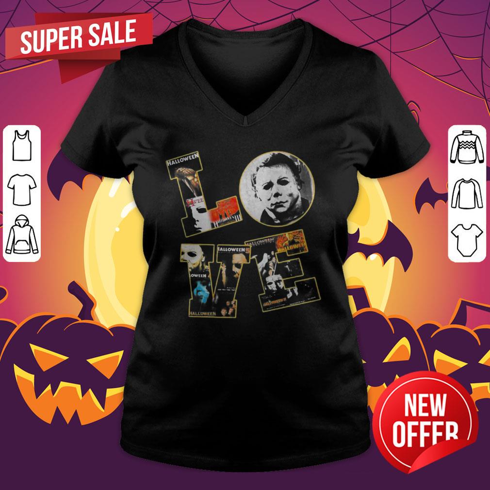 Nice Horror Michael Myers Love Halloween Shirt - Image 4