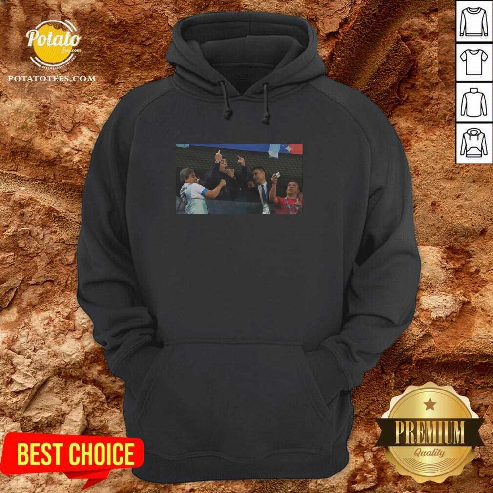 Funny RIP Diego Armando Maradona Flipping The Bird Middle Finger Shirt - Image 3
