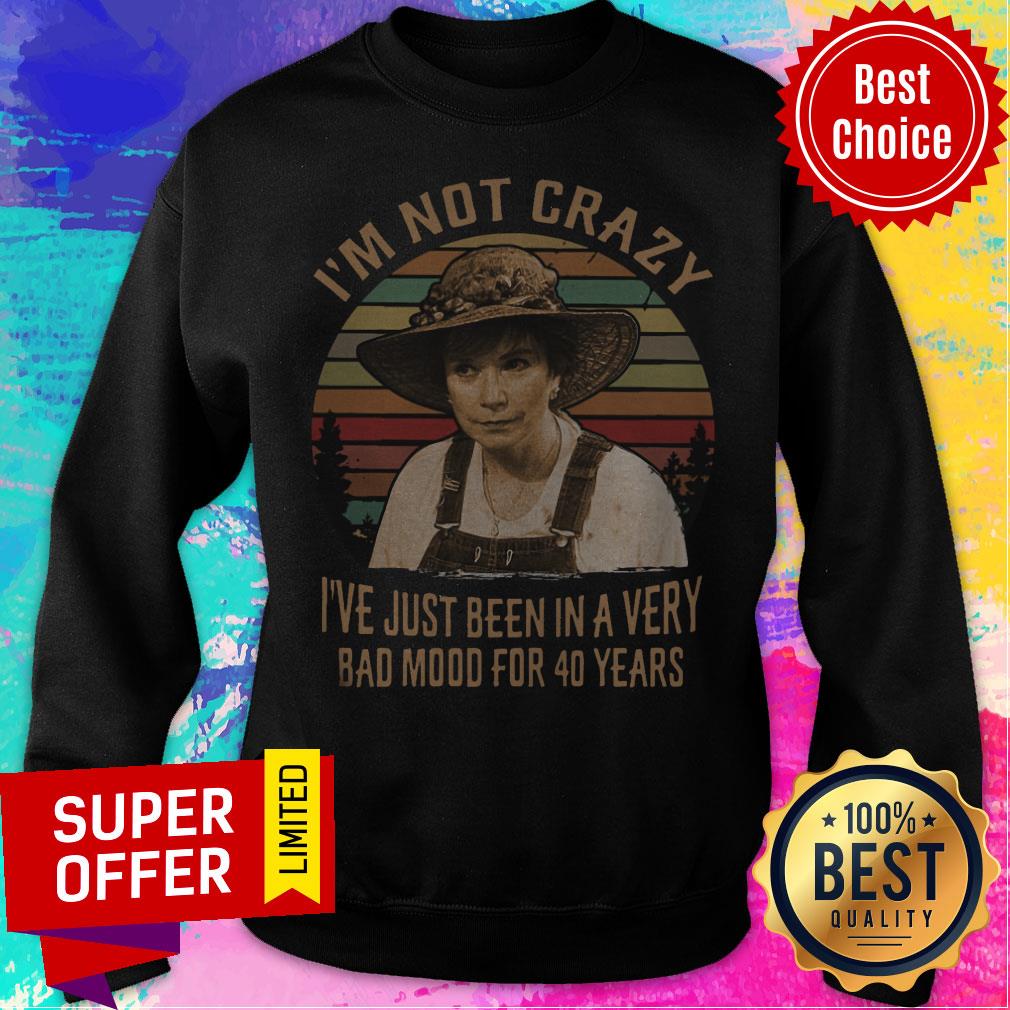 Ouiser Boudreaux I’m Not Crazy I’ve Just Been In A Very Bad Mood For 40 Years Vintage Shirt - Image 2