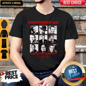 Christopher Lee 1922-2015 Thank You For The Memories Signature Shirt