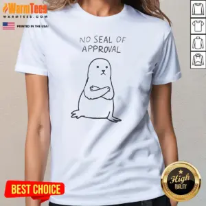 Alternative view of Good No Seal Of Approval Pun With An Annoyed Seal With Crossed Arms Illustration Shirt