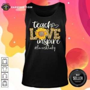 Alternative view of Teach Love Inspire Cute Sunflower Leopard Lunch Lady Shirt