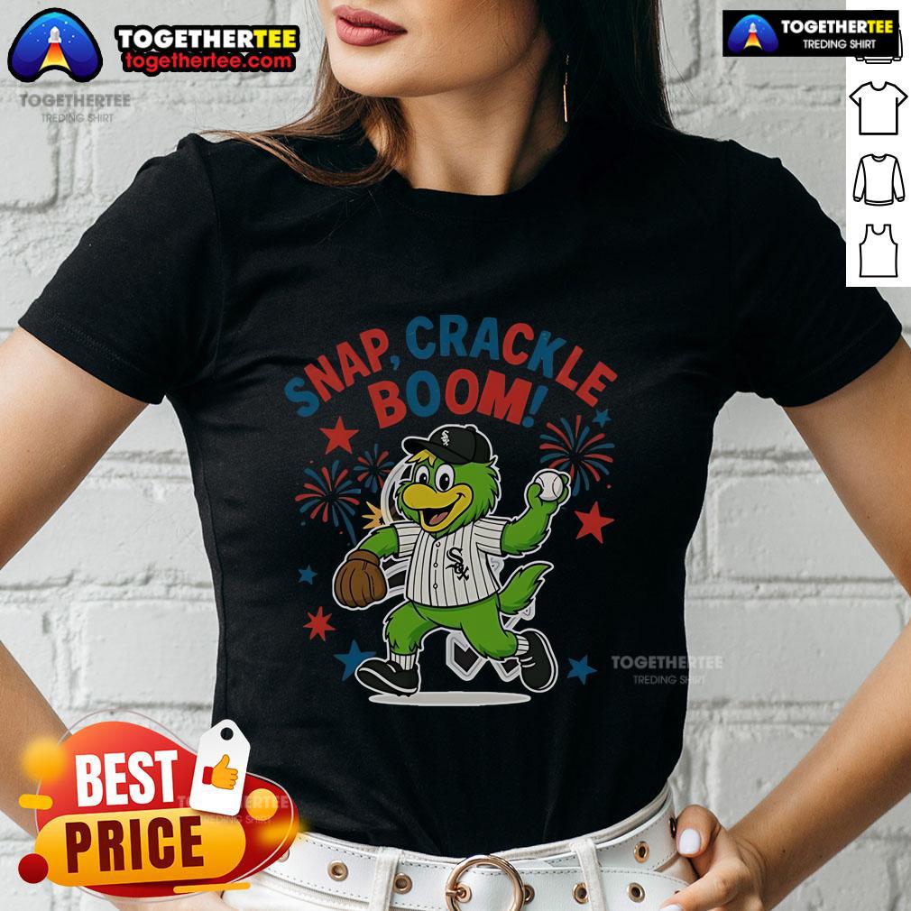 Original Chicago White Sox Snap Crackle Boom Power Of Champions Indepencence Day T-Shirt - Image 3