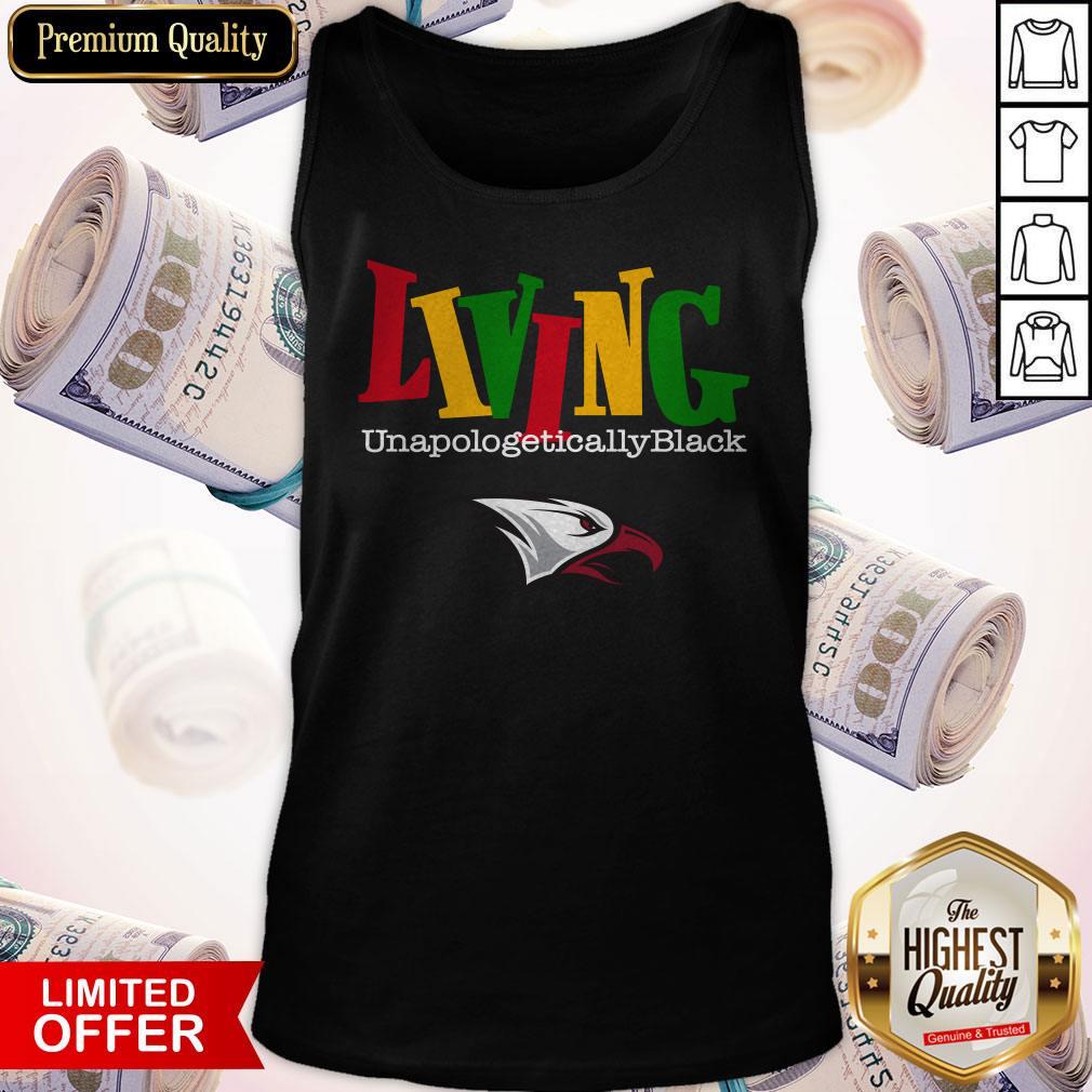 Funny Living Unapologetically Black NNCU Eagles Shirt - Image 5