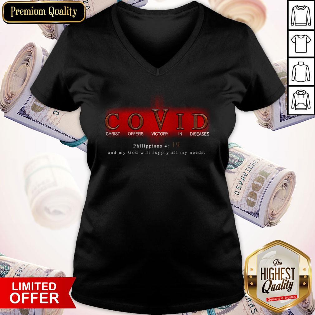 Good COVID Christ Offers Victory In Diseases Shirt - Image 4