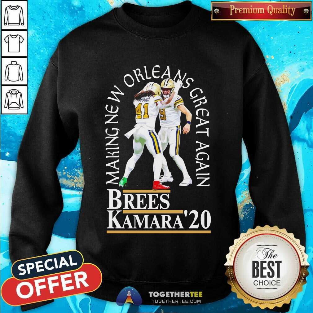 Nice Brees Kamara 20 Making New Orleans Great Again Shirt - Image 4