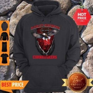 Alternative view of Awesome Eagle Harley Davidson Nebraska Cornhuskers Shirt