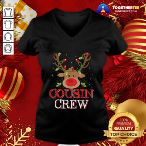Alternative view of Premium Reindeer Light Cousin Crew Christmas Shirt