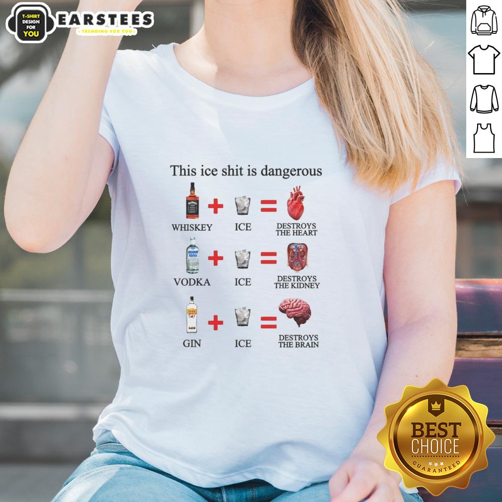 Awesome This Ice Shit Is Dangerous Alcohol T-Shirt - Image 3