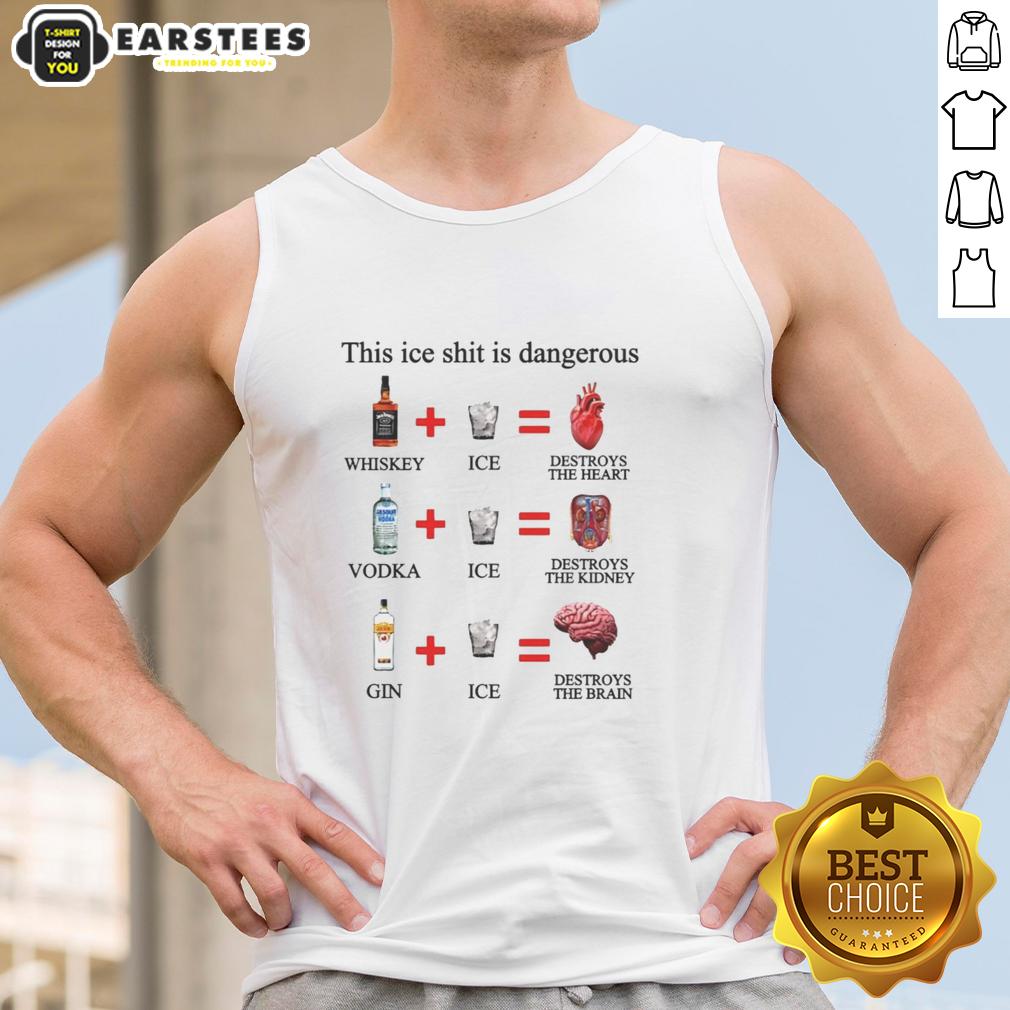 Awesome This Ice Shit Is Dangerous Alcohol T-Shirt - Image 4