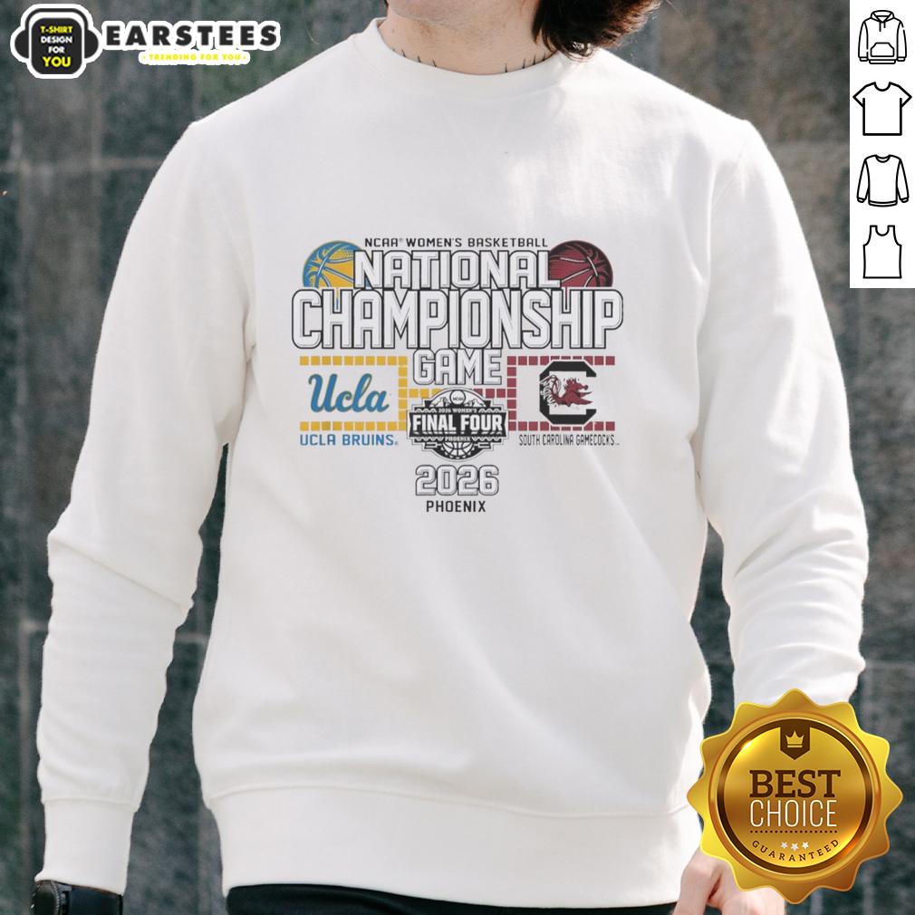 Awesome Ucla Bruins Vs South Carolina Gamecocks NCAA Women's Basketball 2026 National Championship Game T-Shirt - Image 5
