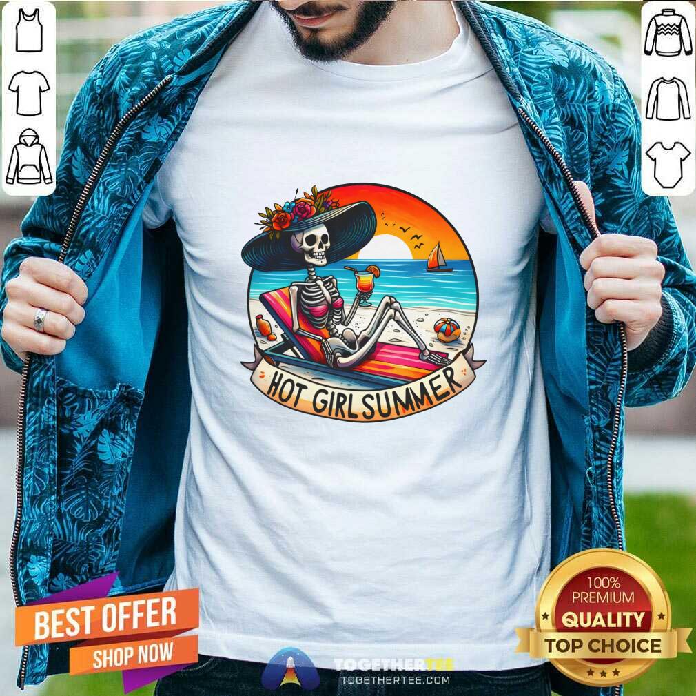 Hot Skeleton Girl Hot Girl Summer Beach T-Shirt